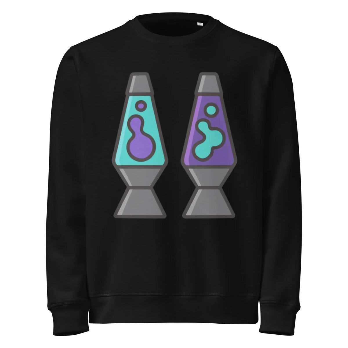 Organic Cotton Lava Lamp Sweatshirt – GOTS & Vegan Certified - Sustainable Organic Design | Detailed Alternative View