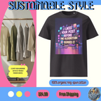 Organic cotton t-shirt – ‘I Liked Your Post Before the Algorithm Buried It’ social media satire design. Ethically made, soft, and stylish. Free shipping!