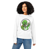 Toxic Grin Organic Gamer Sweatshirt | Sustainable Streetwear - Sustainable Organic Design | Primary Mockup Front View