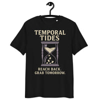Temporal Tides Chrono Tee – Organic Gamer Streetwear - Sustainable Organic Design | Detailed Alternative View
