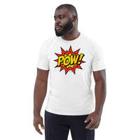 Design Delight Studio POW! Tee | Sustainable Pop Art Graphic Shirt - Sustainable Organic Design | Detailed Alternative View