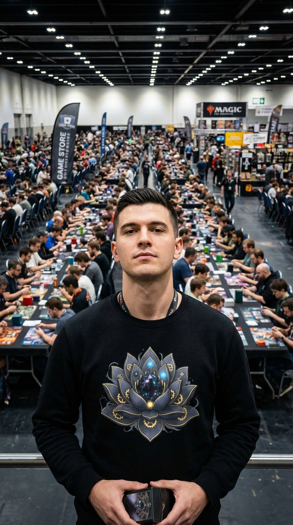 Mystical Lotus Organic Cotton Sweatshirt - Tournament Grinder (CCG) in Tournament Hall - Legendary Pull