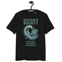 Ocean's Bounty Commander Tee - Organic Gamer Streetwear - Sustainable Organic Design | Detailed Alternative View
