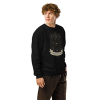 Thread & Thunder Organic Sweatshirt | Western Paisley Shield - Sustainable Organic Design | Primary Mockup Front View
