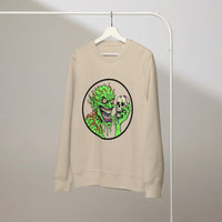 Toxic Grin Organic Gamer Sweatshirt | Sustainable Streetwear - Sustainable Organic Design | Detailed Alternative View