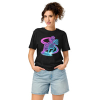 Neon Barrel Racer T-Shirt | 100% GOTS Organic Cotton - Sustainable Organic Design | Primary Flat-lay Front View