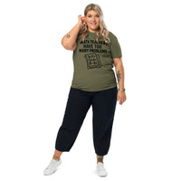 The 'Too Many Problems' Math Teacher Tee | Sustainable Organic Cotton - Sustainable Organic Design | Detailed Alternative View