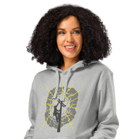 Lineman Storm Climber Organic Hoodie | Sustainable Electrician Gear - Sustainable Organic Design | Primary Mockup Front View
