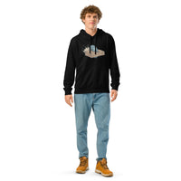 Measure Twice Premium Organic Hoodie - Sustainable Carpenter Streetwear - Sustainable Organic Design | Primary Mockup Front View