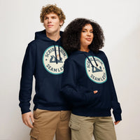 Scribe & Shim Organic Hoodie | Blue-Collar Pride - Sustainable Organic Design | Detailed Alternative View