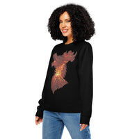 Molten Dragon Core | Organic Gamer Sweatshirt & Sustainable Streetwear - Sustainable Organic Design | Primary Mockup Front View