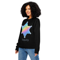 Organic 'Deputy' Holographic Sweatshirt | Cowboy Renaissance - Sustainable Organic Design | Primary Mockup Front View