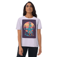 California Cowgirl Chic Organic Cotton T-Shirt – Vintage Western Rodeo Tee - Design Delight Studio