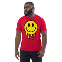 The Melt Tee | Sustainable Dripping Smiley Graphic Tee - Sustainable Organic Design | Detailed Alternative View