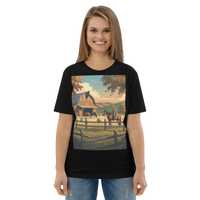 Rustic Ranch Life Tee - Organic Cotton Graphic T-Shirt - Design Delight Studio