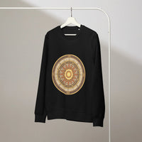 Celestial Sun Compass Organic Sweatshirt | Sustainable RPG Gamer Wear - Sustainable Organic Design | Detailed Alternative View
