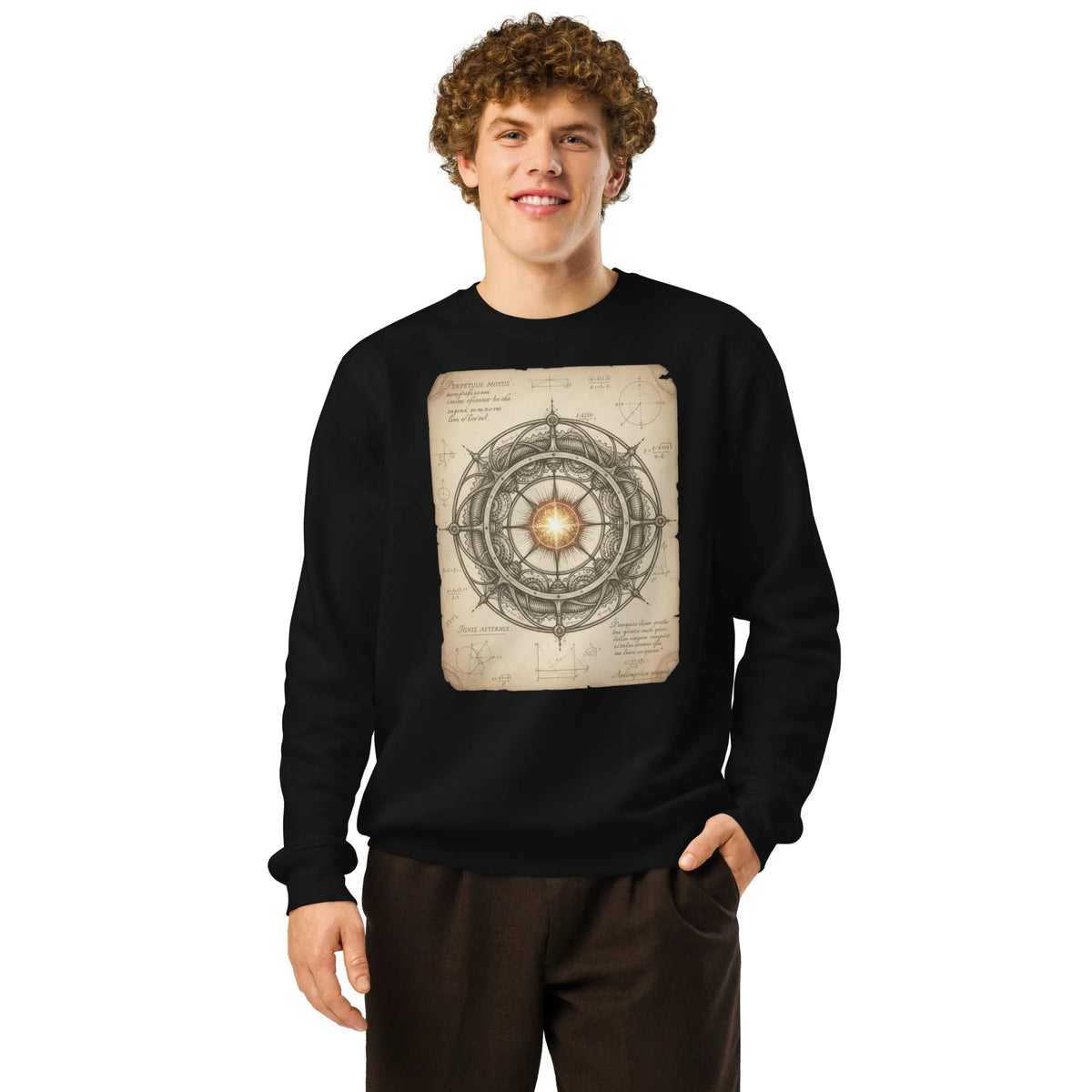 Arcane Aether Engine Organic Gamer Sweatshirt | Sustainable Streetwear - Sustainable Organic Design | Primary Mockup Front View