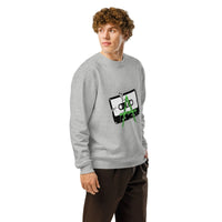 Rewind Nature Organic Sweatshirt – Retro Cassette Edition - Sustainable Organic Design | Detailed Alternative View