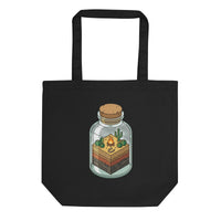 Desert Terrarium Organic Tote | Minimalist Architect-Inspired Design - Sustainable Organic Design | Primary Flat-lay Front View