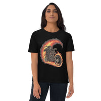 Architected for Impact: The Reaper Moto Organic Cotton T-Shirt - Sustainable Organic Design | Primary Mockup Front View