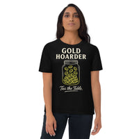 Gold Hoarder "Taxing Mage" Tee | Premium Organic Cotton Gamer Streetwear - Sustainable Organic Design | Primary Mockup Front View