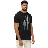 Chromed Saguaro Organic Cotton Tee - Cowboy Renaissance - Sustainable Organic Design | Detailed Alternative View