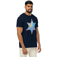 Holographic Sheriff Star Tee | 100% GOTS Organic Cotton - Sustainable Organic Design | Detailed Alternative View