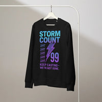 Storm Count 99 Organic Spellcaster Sweatshirt - Sustainable Organic Design | Detailed Alternative View