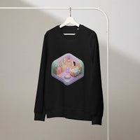 Cozy Gamer Haven Organic Sweatshirt – Verified Sustainable Streetwear - Sustainable Organic Design | Detailed Alternative View