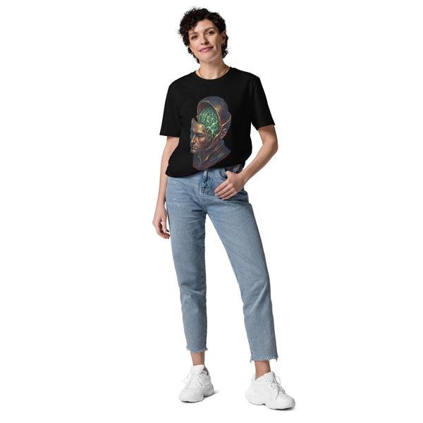 Neural Synergy Organic Cotton Gamer T-Shirt | Design Delight Studio - Sustainable Organic Design | Primary Mockup Front View