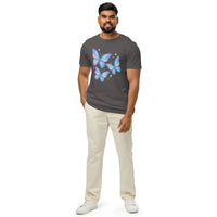 Iridescent Butterflies Organic Tee | Sustainable Y2K Collection - Sustainable Organic Design | Primary Mockup Front View