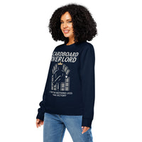 Cardboard Overlord Organic Gamer Sweatshirt | Sustainable TCG Streetwear - Sustainable Organic Design | Detailed Alternative View