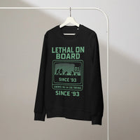 Lethal On Board Organic Gamer Sweatshirt - Sustainable Organic Design | Detailed Alternative View