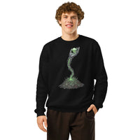 Necro Bloom Organic Gamer Sweatshirt - Sustainable Streetwear - Sustainable Organic Design | Primary Mockup Front View
