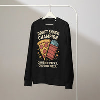 Draft Snack Champion Organic Gamer Sweatshirt - Sustainable Organic Design | Detailed Alternative View