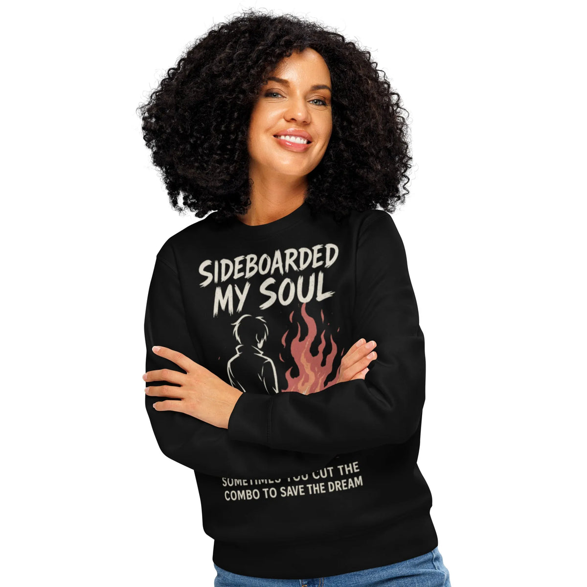 Sideboarded My Soul Organic Gamer Sweatshirt - Sustainable Streetwear - Sustainable Organic Design | Primary Mockup Front View