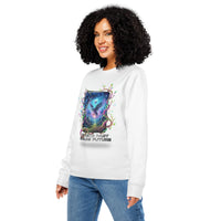Arcane Future Organic Sweatshirt | Sustainable Gamer Streetwear - Sustainable Organic Design | Detailed Alternative View