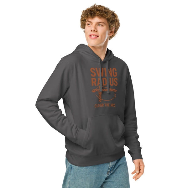 Swing Radius Organic Hoodie – Sustainable Trades Collection - Sustainable Organic Design | Primary Mockup Front View