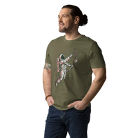 Astronaut Schematic Tee | Sustainably Designed Organic Cotton - Sustainable Organic Design | Detailed Alternative View