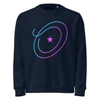 Cosmic Lasso Star Organic Sweatshirt - Sustainable Organic Design | Detailed Alternative View