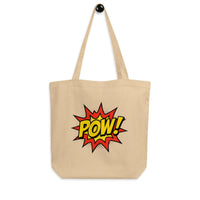 POW! Architected Pop Art Tote | Sustainable Organic Cotton - Sustainable Organic Design | Detailed Alternative View