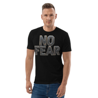 No Fear Organic Graphic Tee - Motivational T-Shirt - Design Delight Studio