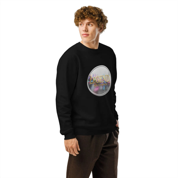 Legend World Champion Organic Sweatshirt | Cowboy Renaissance - Sustainable Organic Design | Primary Mockup Front View