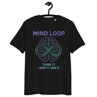 Mind Loop Organic Cotton Tee | Verified Sustainable Gamer Streetwear - Sustainable Organic Design | Detailed Alternative View