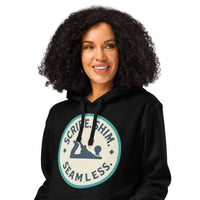 Scribe & Shim Organic Hoodie | Blue-Collar Pride - Sustainable Organic Design | Primary Mockup Front View