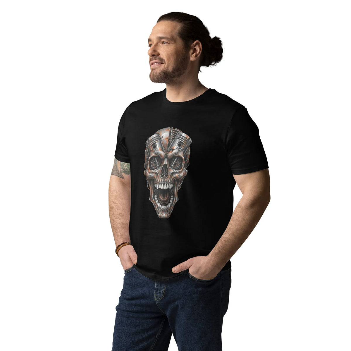 Piston Architect Organic Cotton Tee | Engineered Design - Sustainable Organic Design | Primary Mockup Front View