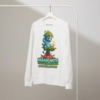 Mana-Mite Organic Gamer Sweatshirt | The Sapling Guardian - Sustainable Organic Design | Primary Mockup Front View