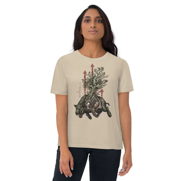 Market Velocity Organic Cotton Gamer T-Shirt | Sustainable Streetwear - Sustainable Organic Design | Detailed Alternative View