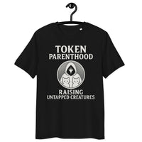 Token Parenthood Organic T-Shirt | Verified Sustainable Gamer Streetwear - Sustainable Organic Design | Detailed Alternative View