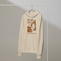 Demo & Dust Organic Hoodie | Blue-Collar Pride Collection - Sustainable Organic Design | Primary Mockup Front View